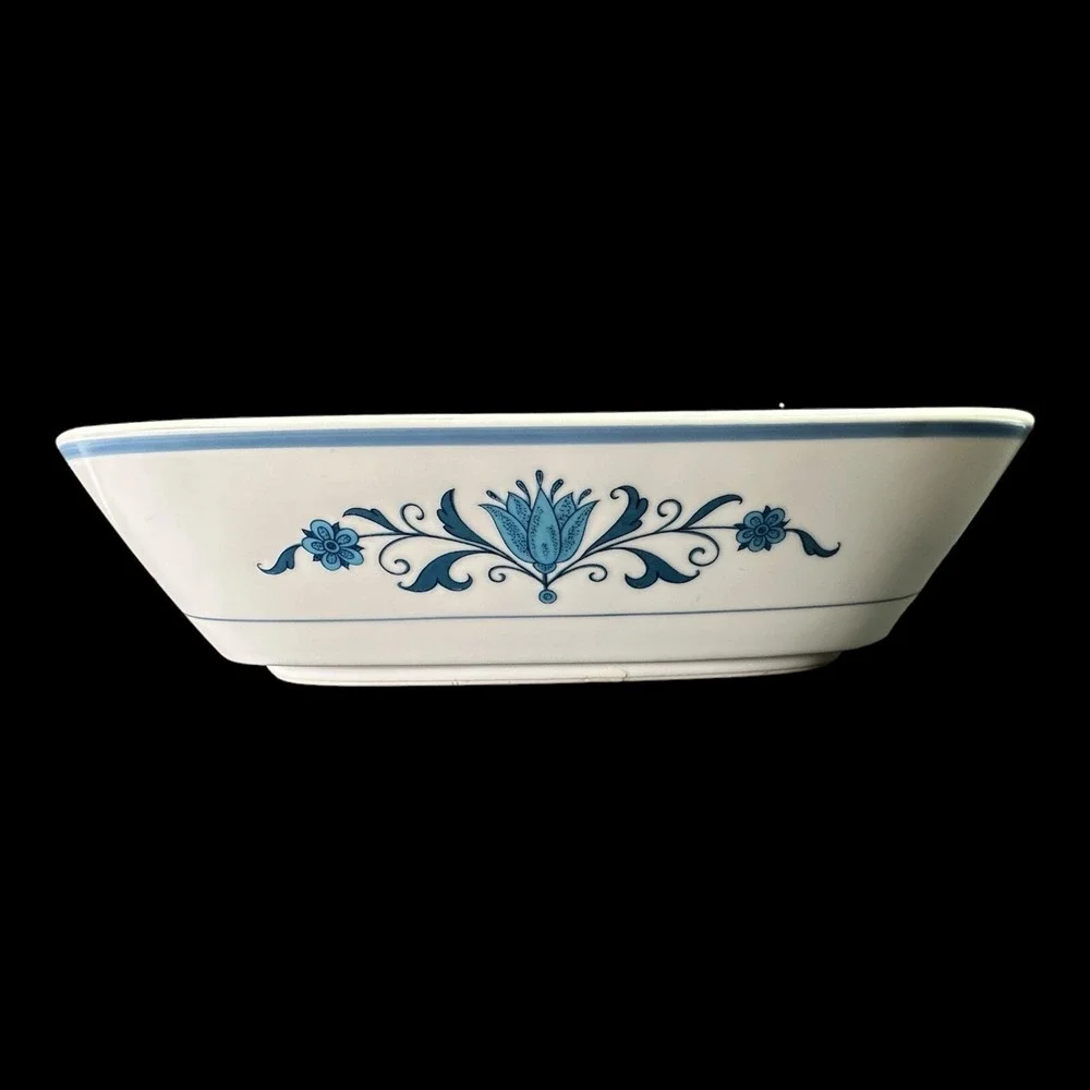Blue Haven Noritake‎ Oval Vegetable Serving Bowl Rectangle Serving Platter 9004